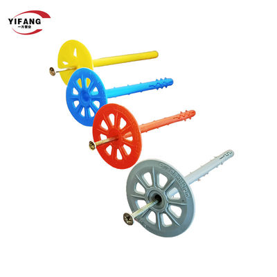 जस्ती इस्पात दीवार प्लग प्लास्टिक इन्सुलेशन एंकर शिकंजा फास्टनरों