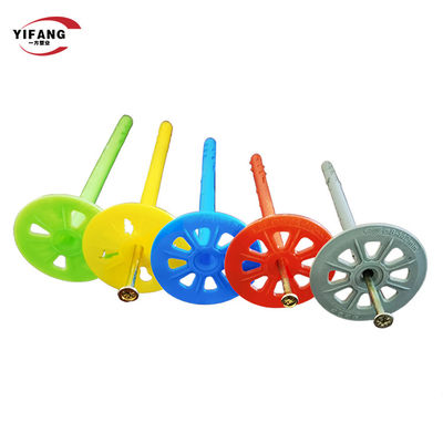 पेंच फास्टनरों के साथ दीवार बोल्ट 55 मिमी प्लास्टिक इन्सुलेशन एंकर