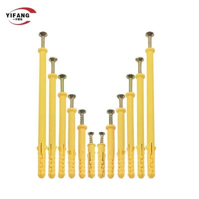 टिकाऊ ईंट स्क्रू एंकर, काउंटरसंक हेड प्लास्टिक खोखले दीवार प्लग: