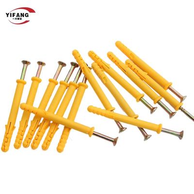 रबर नायलॉन 8 * 40 मिमी प्लास्टिक की दीवार प्लग एंकर