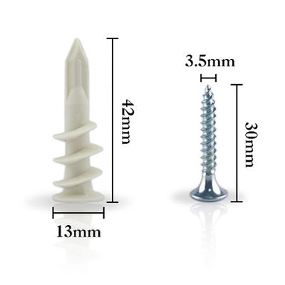 ड्राईवॉल के लिए 15x33mm इंसुलेशन JIS प्लास्टिक वॉल एंकर